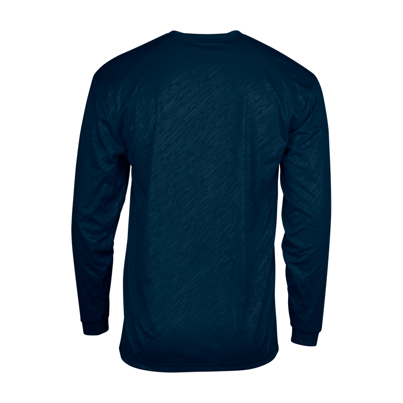 Badger Youth Line Embossed Long-Sleeve Tee