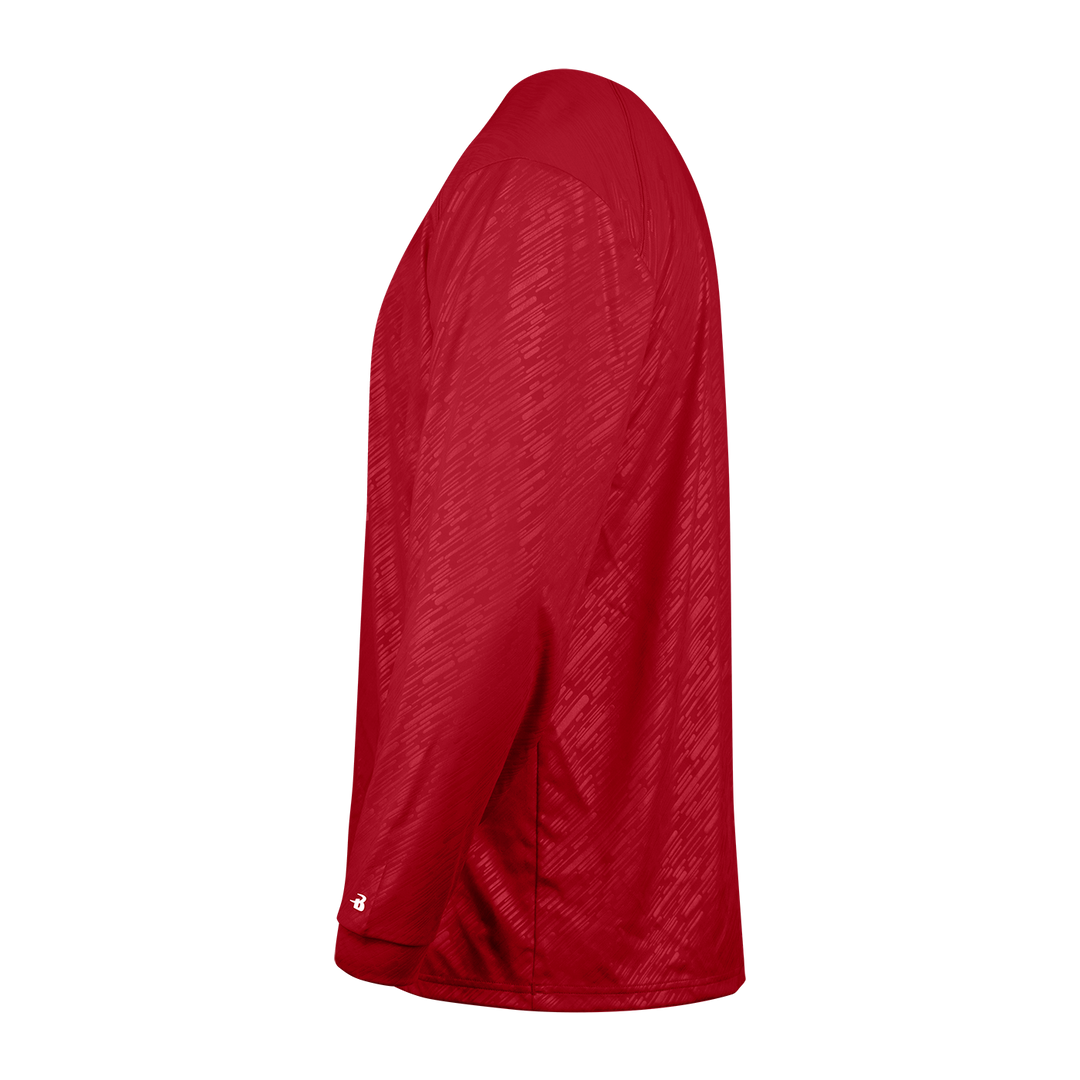 Badger Youth Line Embossed Long-Sleeve Tee Badger