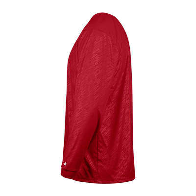 Badger Youth Line Embossed Long-Sleeve Tee