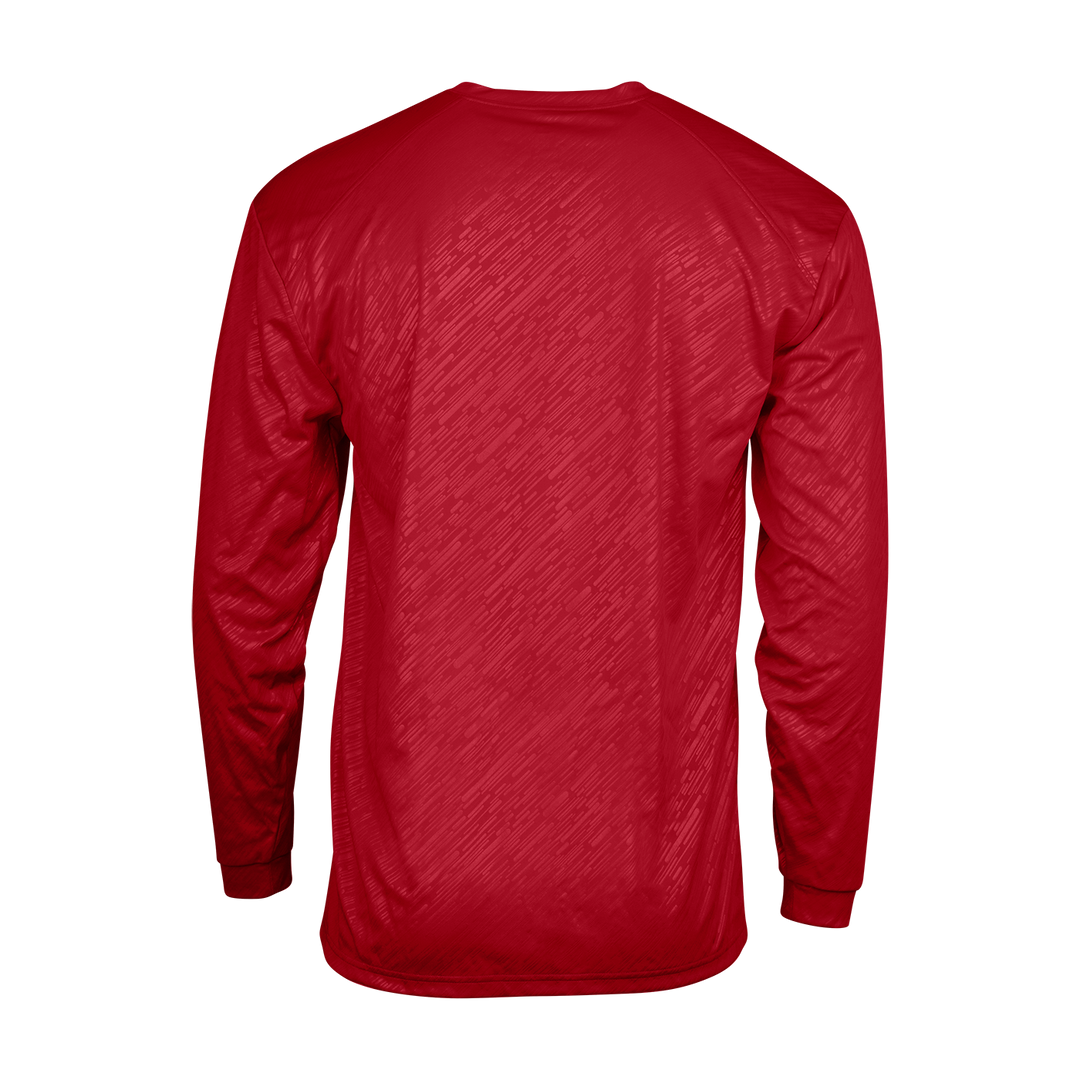 Badger Youth Line Embossed Long-Sleeve Tee Badger