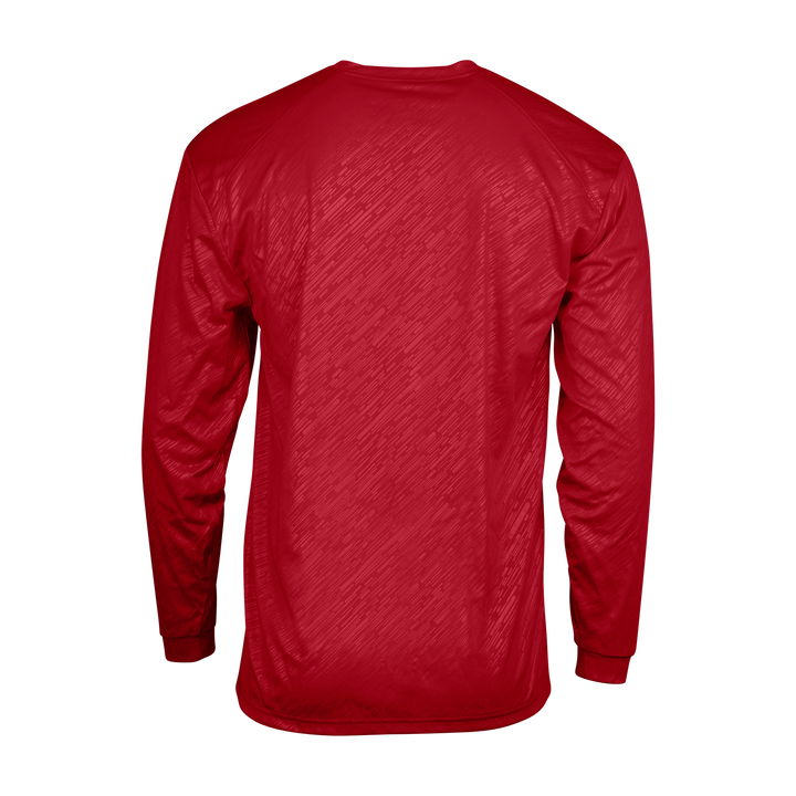 Badger Youth Line Embossed Long-Sleeve Tee Badger