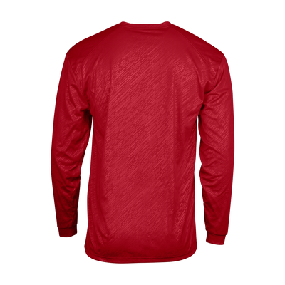 Badger Youth Line Embossed Long-Sleeve Tee