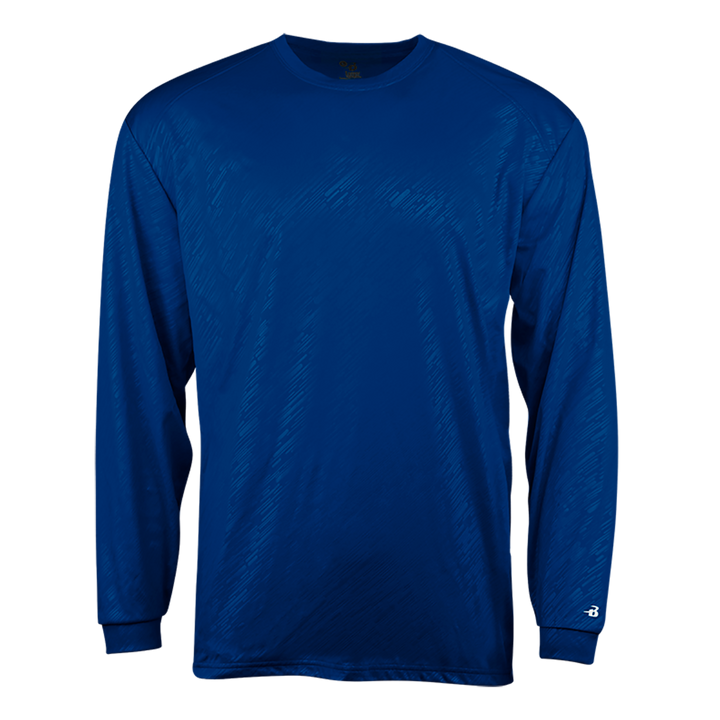 Badger Youth Line Embossed Long-Sleeve Tee Badger