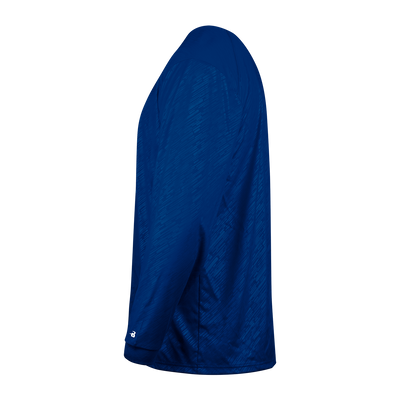 Badger Youth Line Embossed Long-Sleeve Tee