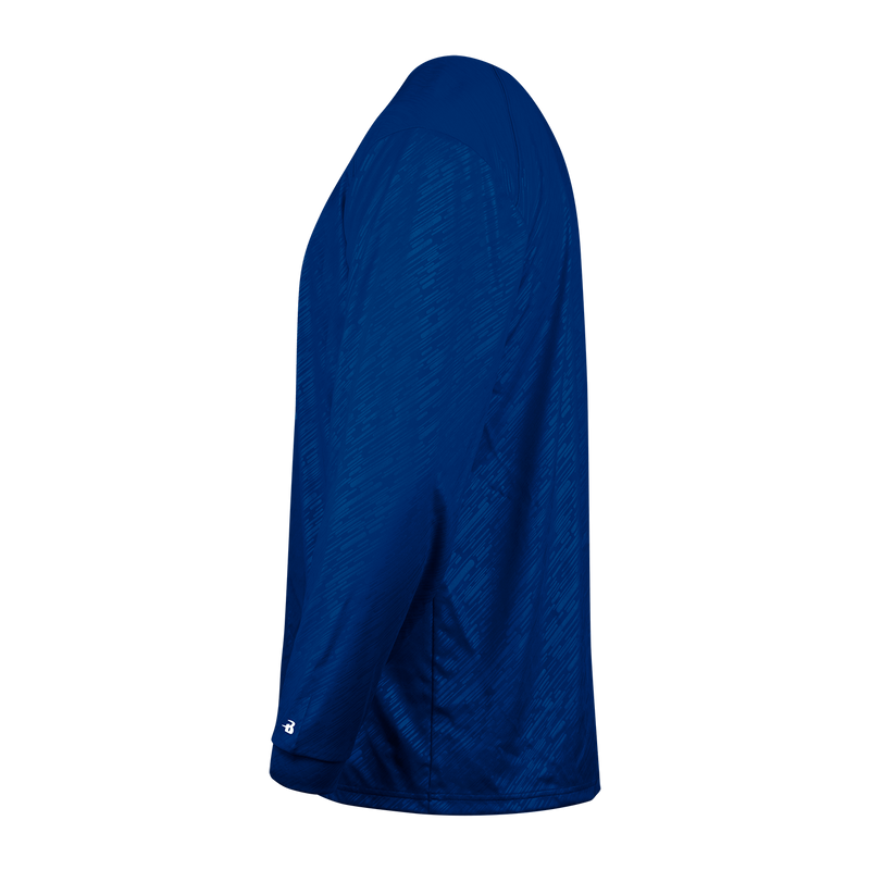 Badger Youth Line Embossed Long-Sleeve Tee