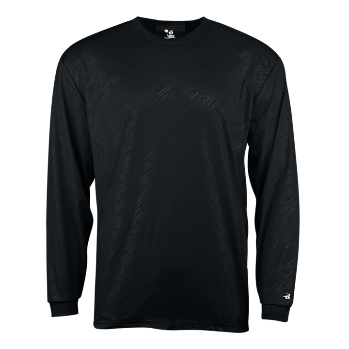 Badger Youth Line Embossed Long-Sleeve Tee Badger