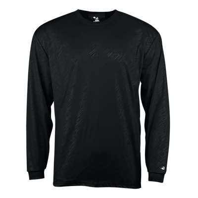 Badger Youth Line Embossed Long-Sleeve Tee