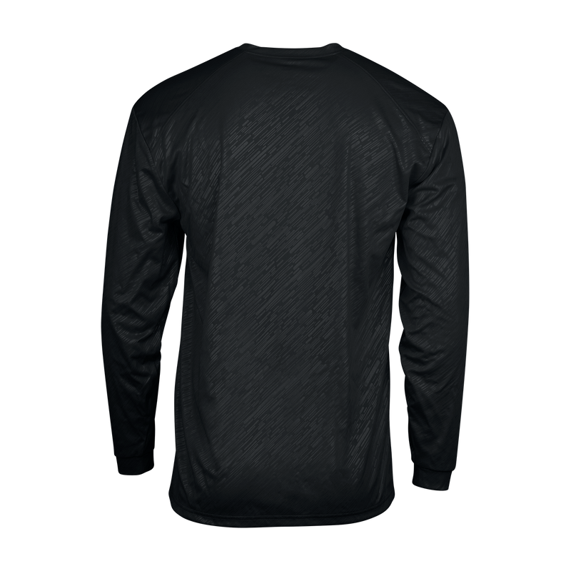 Badger Youth Line Embossed Long-Sleeve Tee