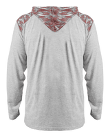 Badger Youth Vintage Flame Tri-Blend Hoodie Tee Badger