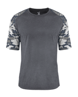 Badger Youth Vintage Camo Sport Tri-Blend Tee Badger