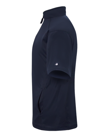 Badger Men's Short-Sleeve Perf. Fleece Badger