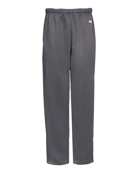 Badger Youth Perf. Fleece Open Bottom Pants Badger