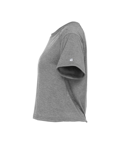 Badger Women's Tri-Blend Crop Tee Badger