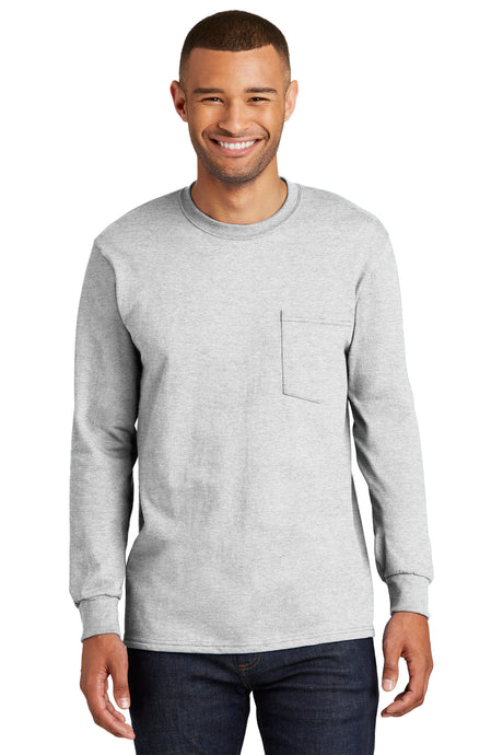Port & Company Men's Tall Long Sleeve Essential Pocket Tee Port & Company