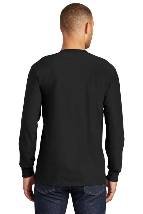 Port & Company Men's Tall Long Sleeve Essential Pocket Tee Port & Company