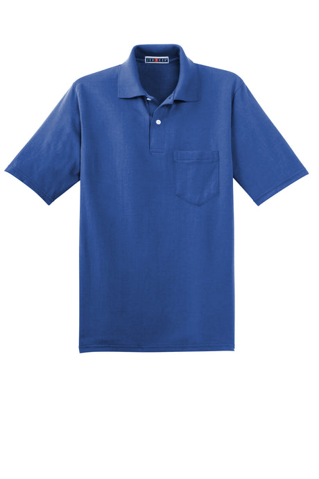 Jerzees Men's SpotShield 5.4-Ounce Jersey Knit Sport Shirt with Pocket. 436MP JERZEES