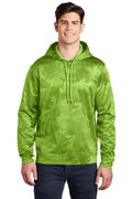 Sport-Tek Men's Sport-Wick CamoHex Fleece Hooded Pullover