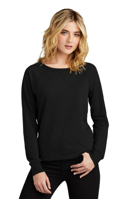 District Women's Featherweight French Terry Long Sleeve Crewneck DT672 District
