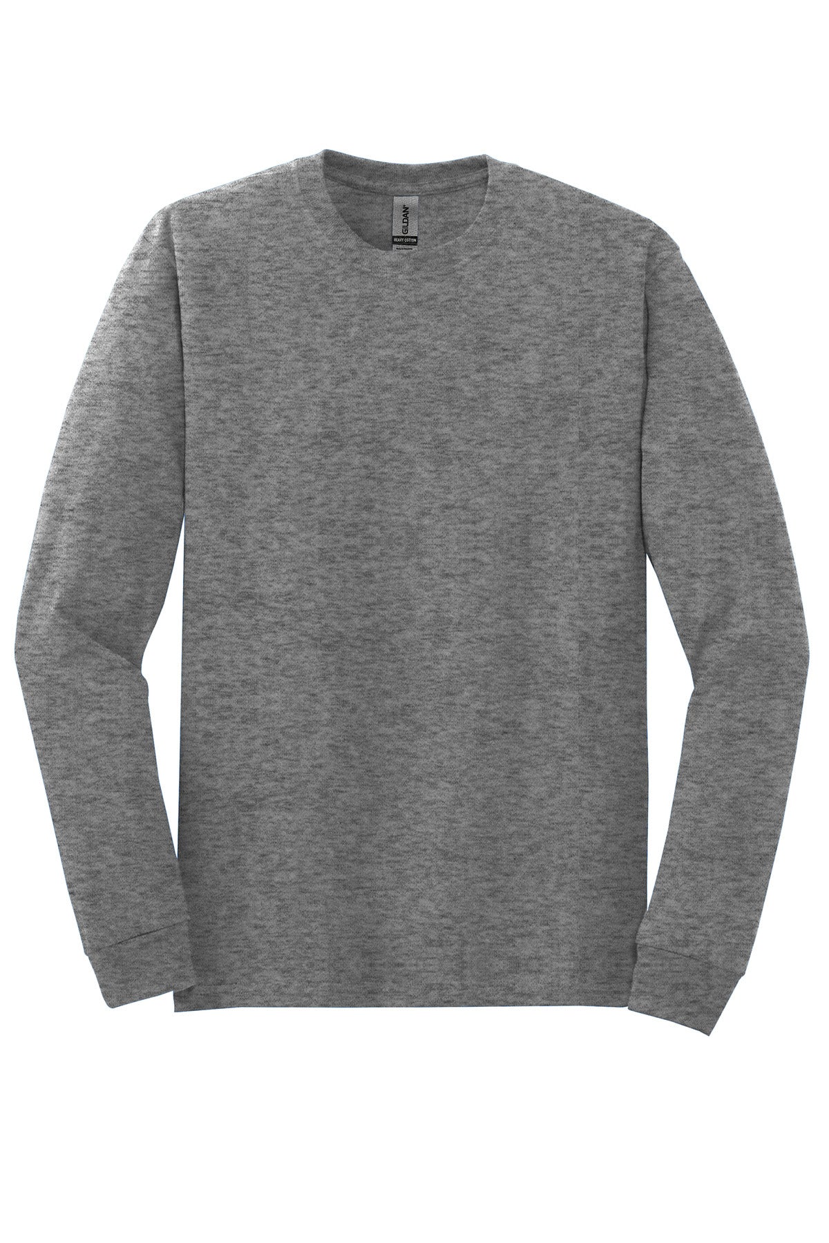 Gildan Men's Heavy Cotton 100% Cotton Long Sleeve T-Shirt. 5400 1 of 2 Gildan