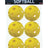 Champion Sports Plastic Assorted Softball Set of 6 Champion Sports