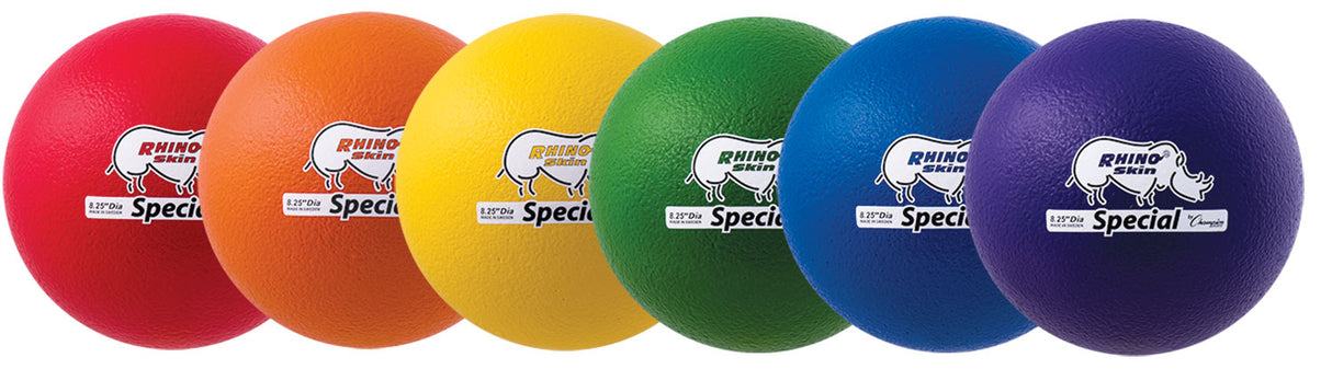 Champion Sports 8.5 Inch Rhino Skin Medium Bounce Special Ball Set Champion Sports