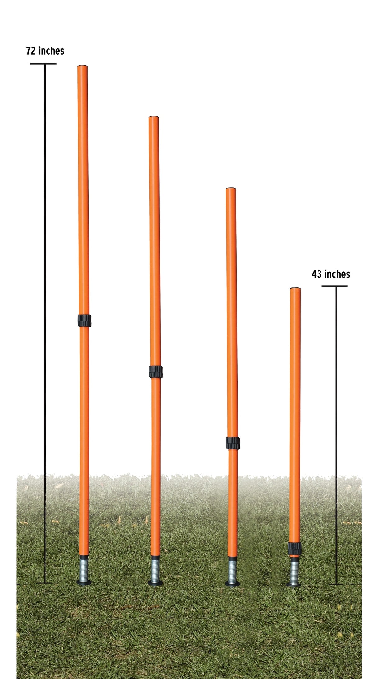 Champion Sports Adjustable Agility Pole Set Champion Sports