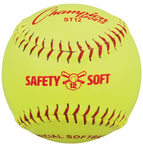 Champion Sports 12" Safety Softball - Dozen Champion Sports