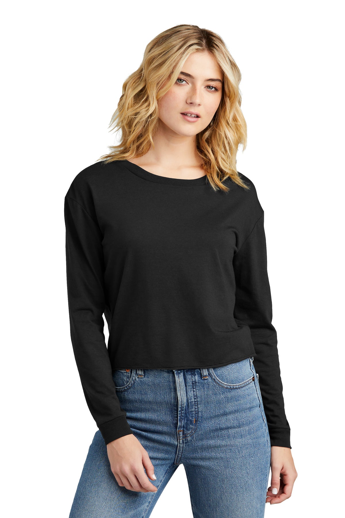 District Women's Perfect Tri Midi Long Sleeve Tee DT141 District