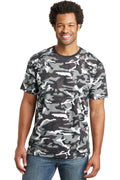 District Made Mens Camo Perfect Weight Crew Tee. DT104C District