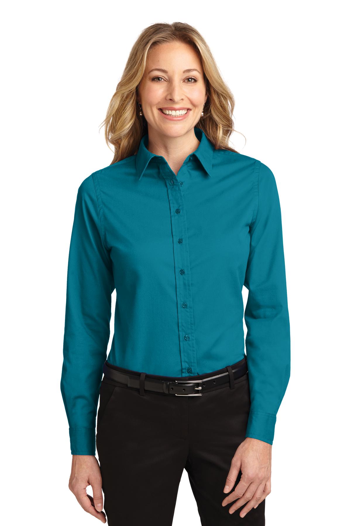 Port Authority Ladies Long Sleeve Easy Care Shirt.  L608 3 of 3