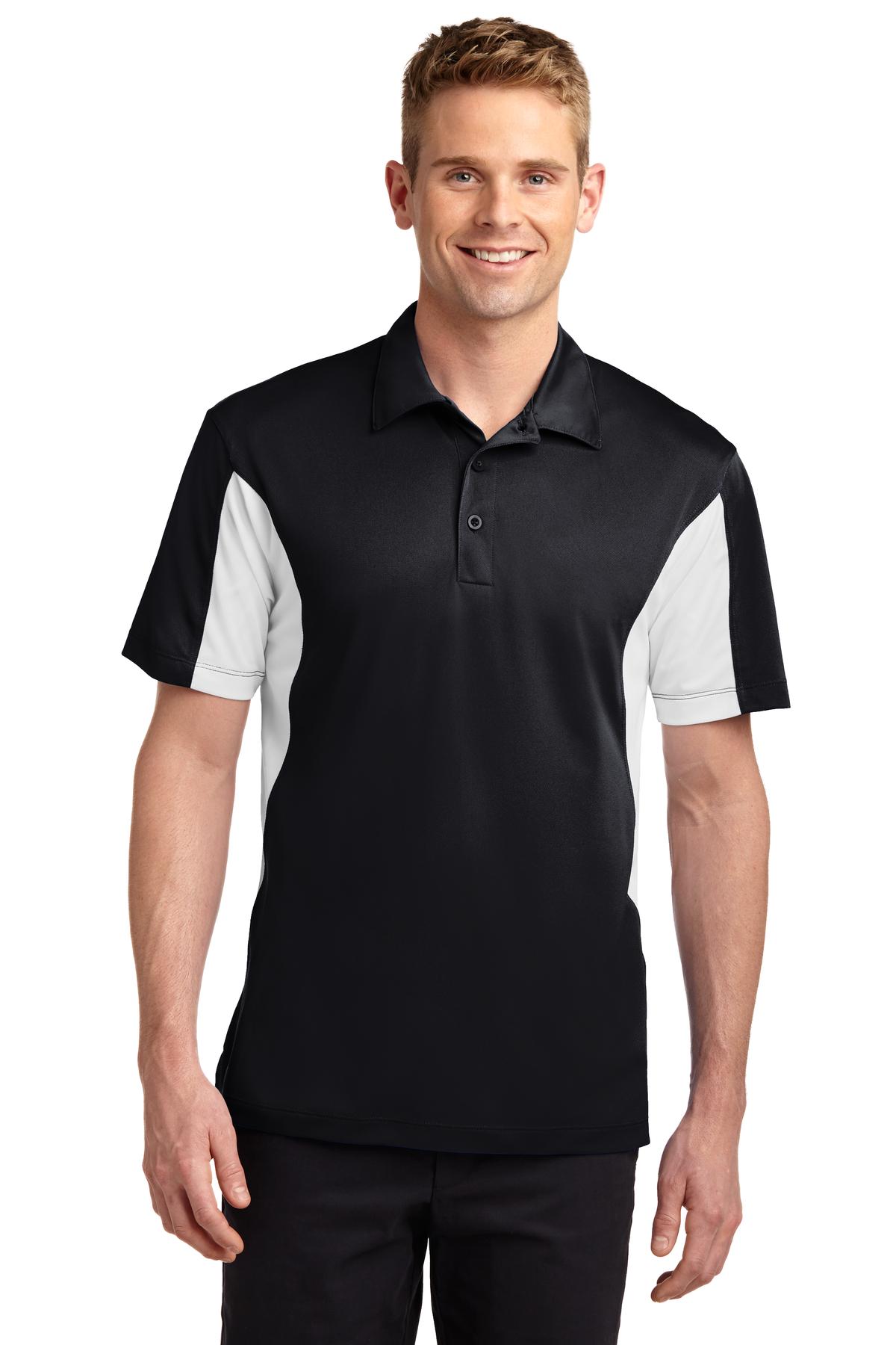 Sport-Tek Men's Side Blocked Micropique Sport-Wick Polo. ST655 2 of 2