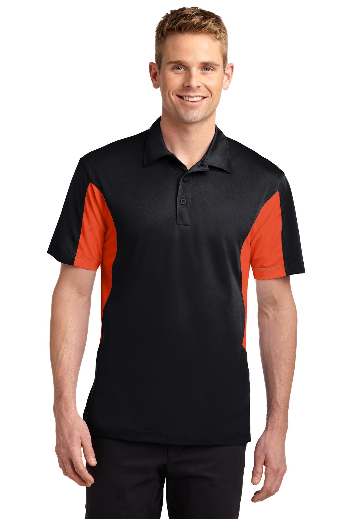 Sport-Tek Men's Side Blocked Micropique Sport-Wick Polo. ST655 2 of 2