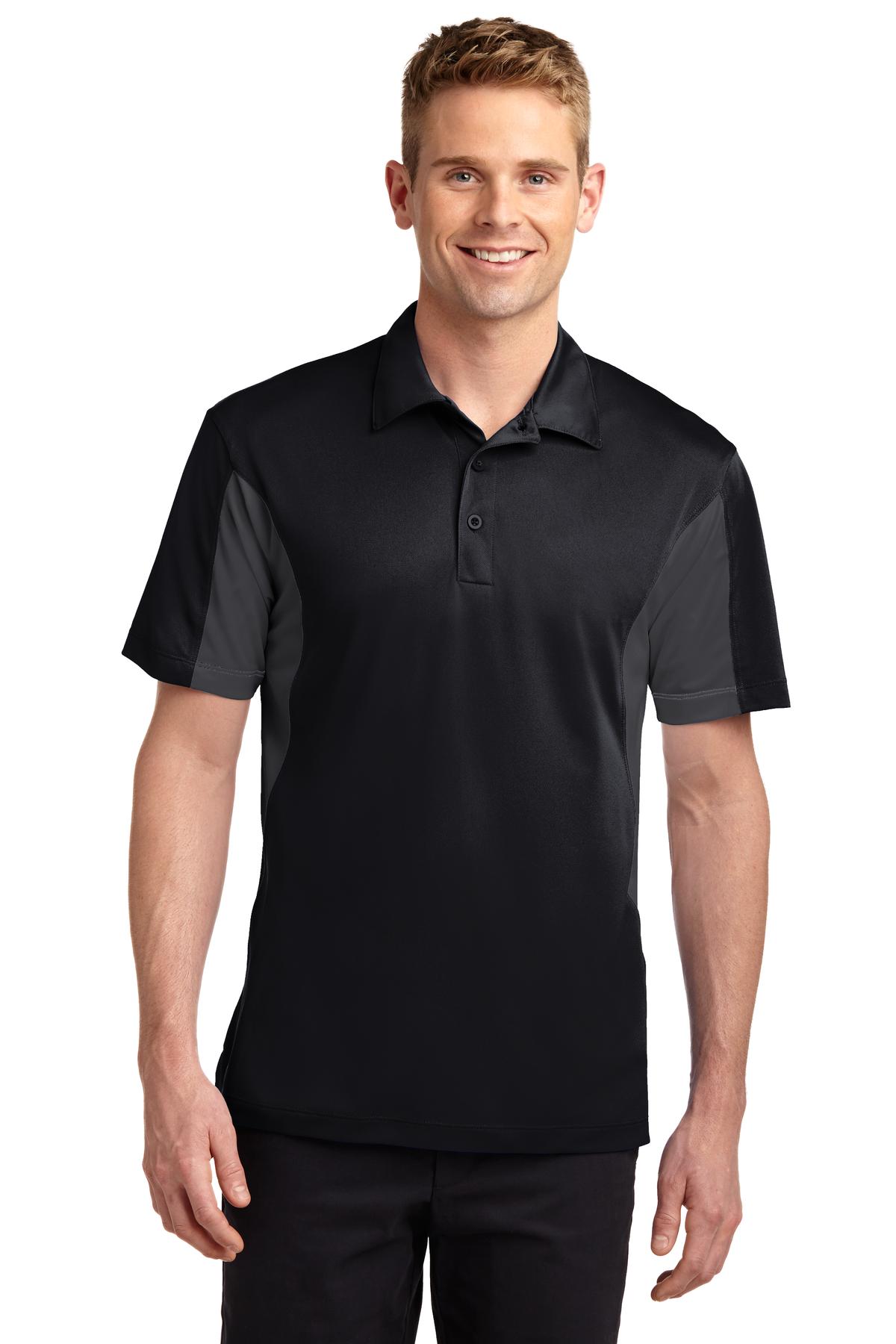 Sport-Tek Men's Side Blocked Micropique Sport-Wick Polo. ST655 2 of 2