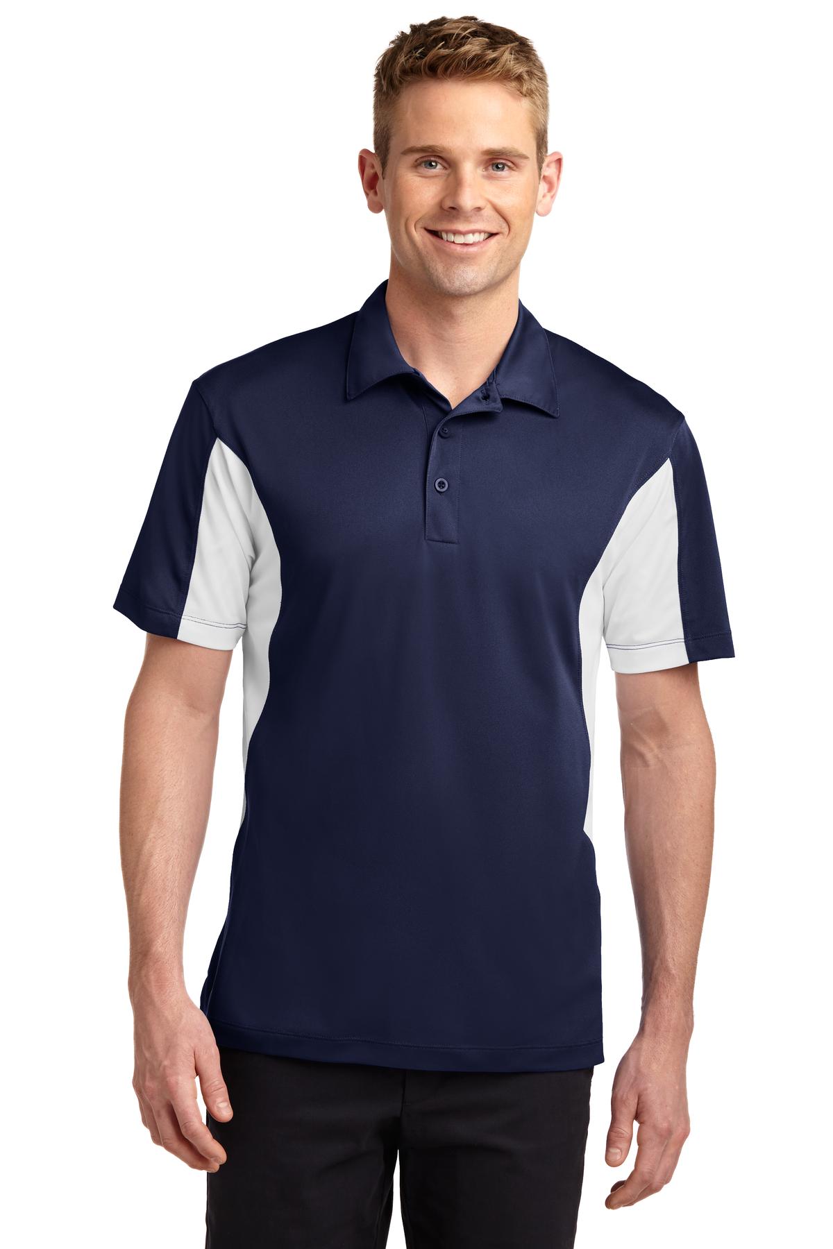 Sport-Tek Men's Side Blocked Micropique Sport-Wick Polo. ST655 2 of 2
