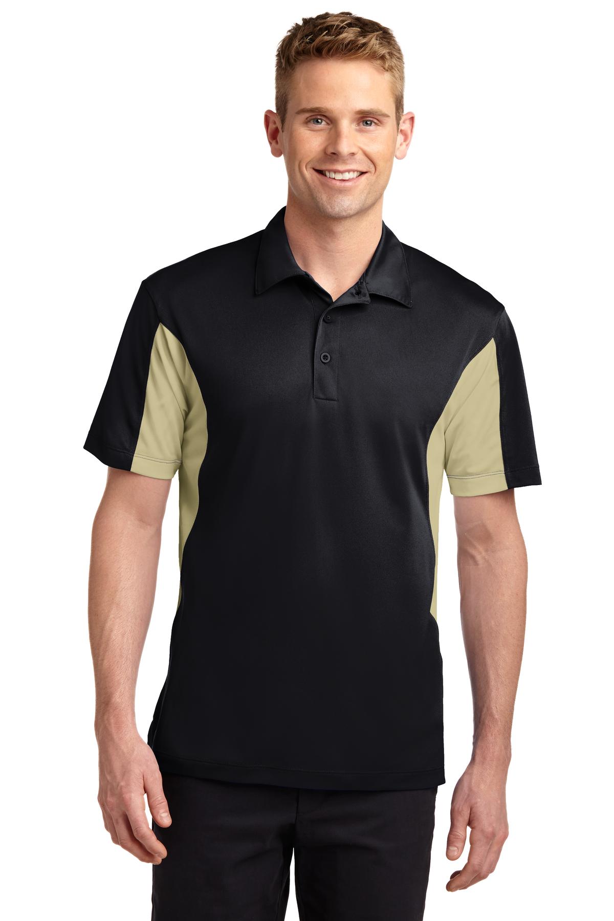 Sport-Tek Men's Side Blocked Micropique Sport-Wick Polo. ST655 2 of 2