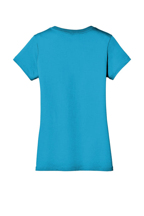 District Women's Perfect Weight V-Neck Tee. DM1170L District