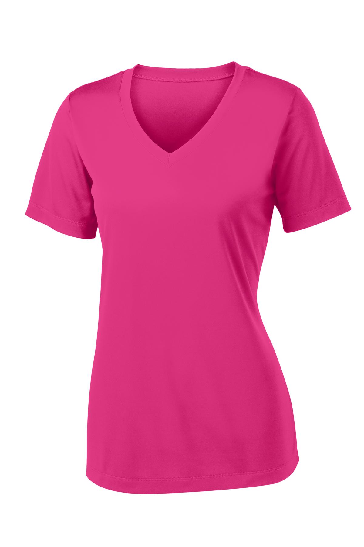 Sport-Tek Women's PosiCharge Competitor V-Neck Tee. LST353 1 of 2