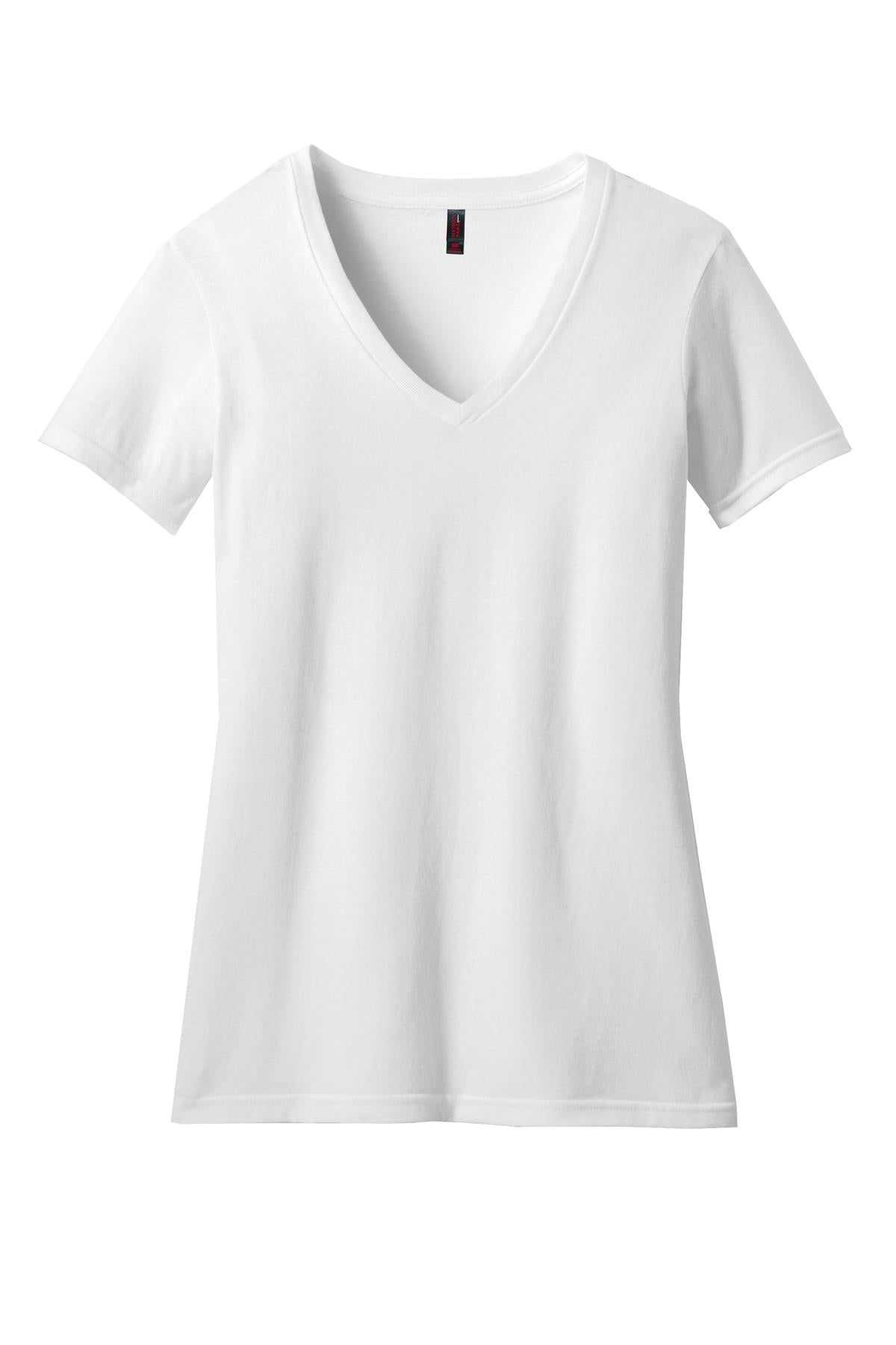 District Women's Perfect Blend V-Neck Tee. DM1190L 2 of 2 District