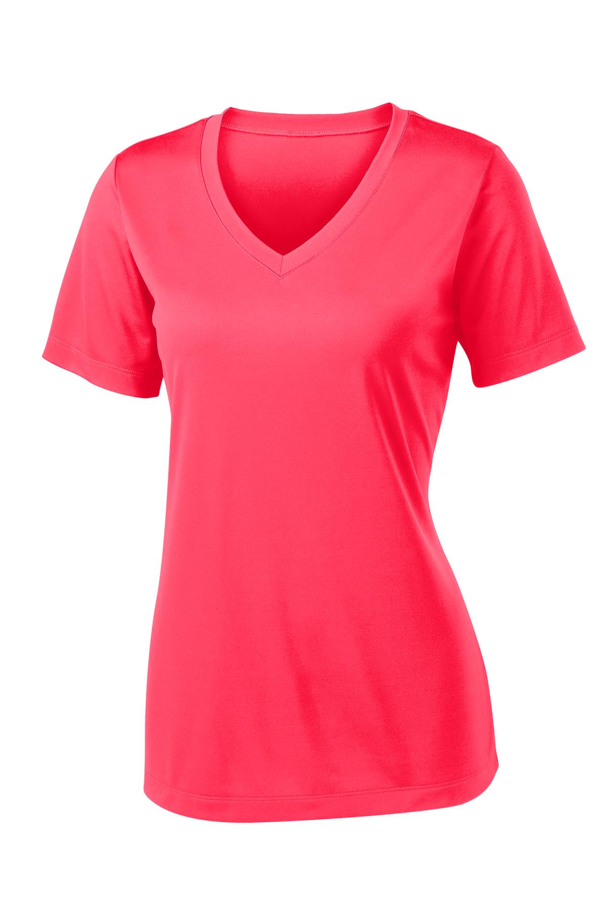 Sport-Tek Women's PosiCharge Competitor V-Neck Tee. LST353 1 of 2