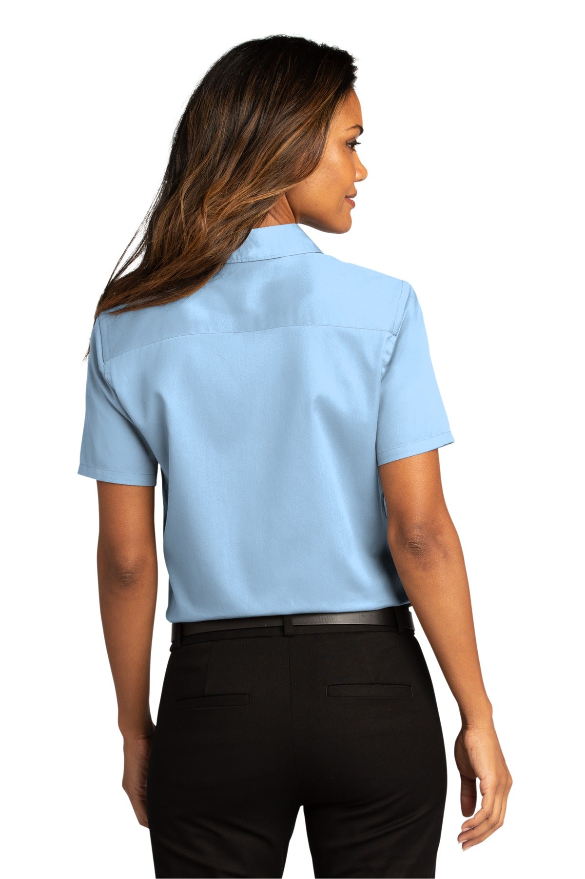 Port Authority Ladies Short Sleeve SuperPro React Twill Shirt. LW809