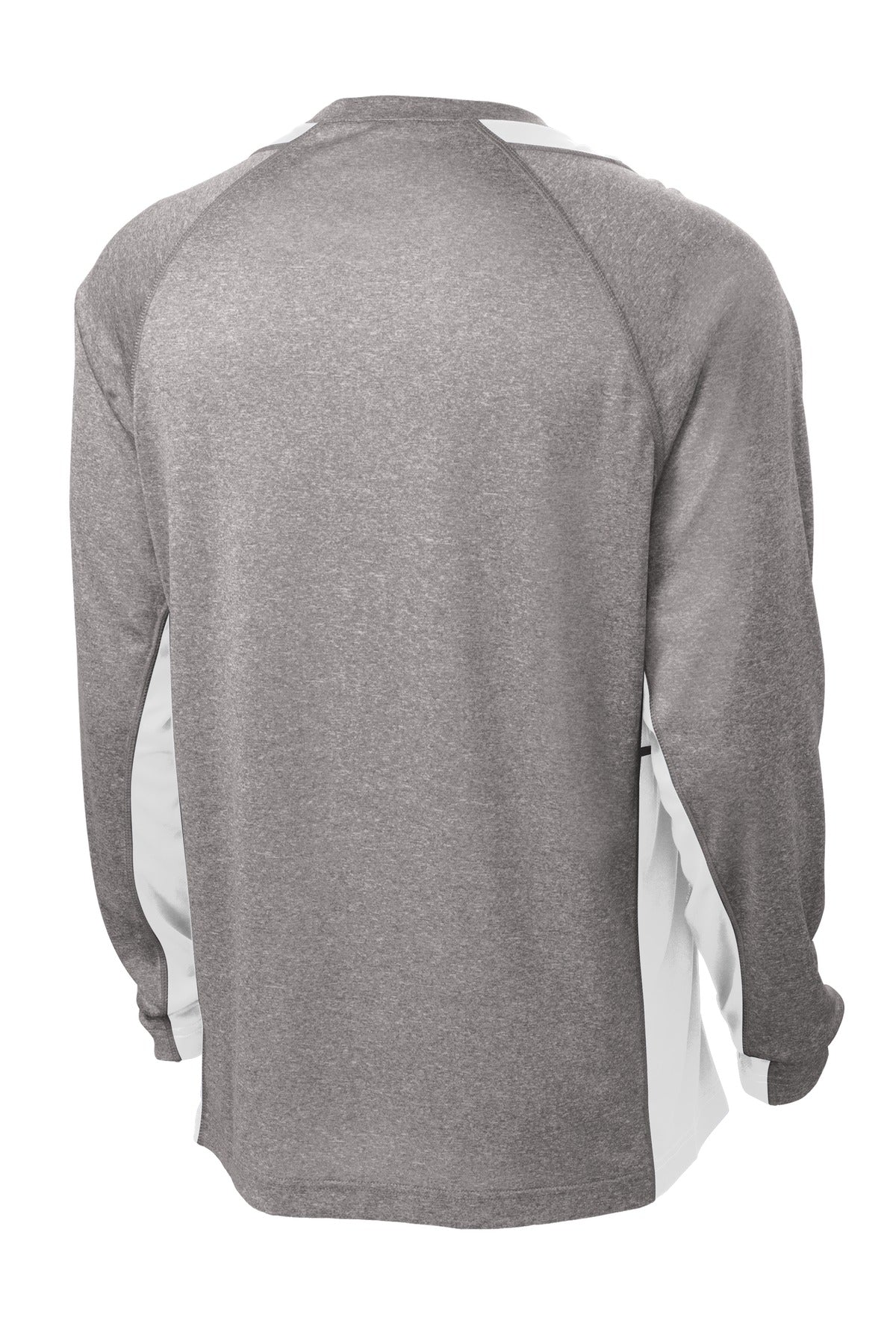 Sport-Tek Men's Long Sleeve Heather Colorblock Contender Tee