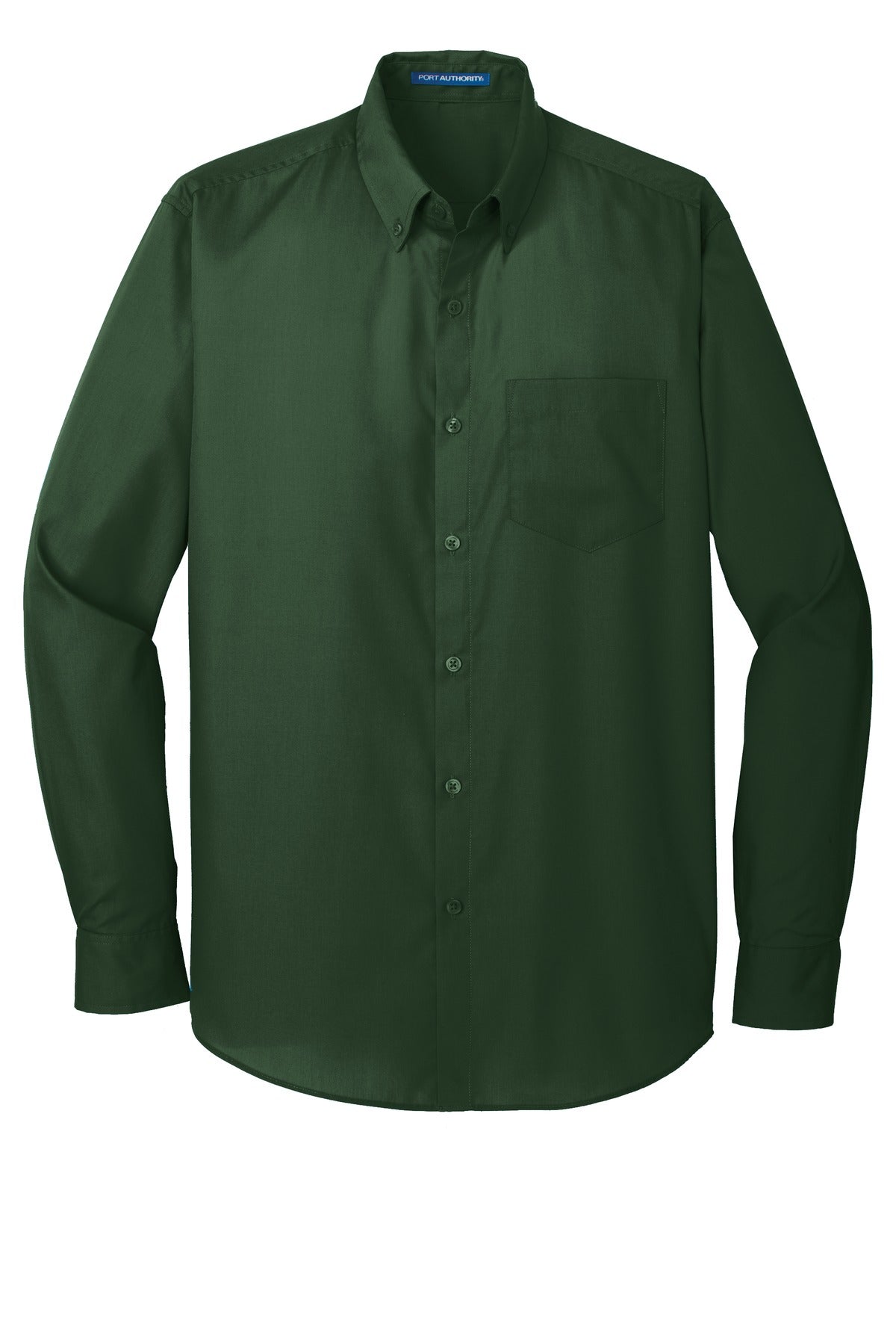 Port Authority Men's Long Sleeve Carefree Poplin Shirt. W100