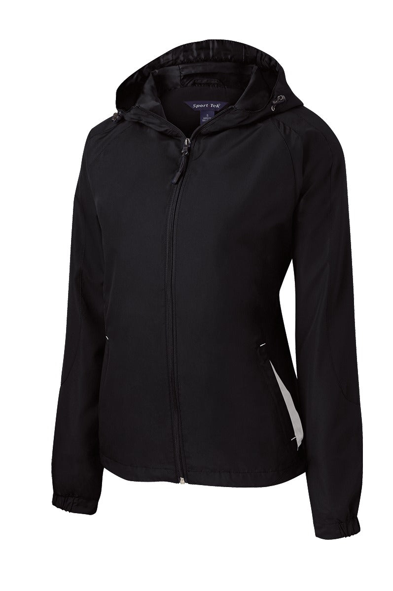 Sport-Tek Women's Colorblock Hooded Raglan Jacket