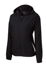 Sport-Tek Women's Colorblock Hooded Raglan Jacket