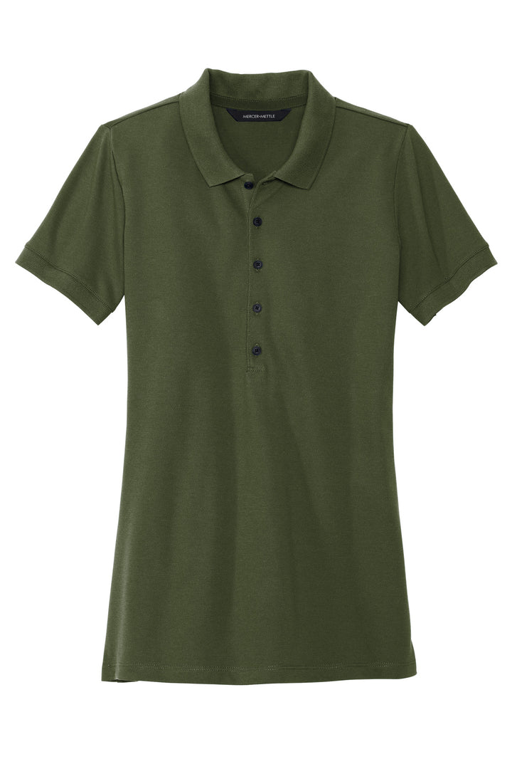 MERCER+METTLE Women's Stretch Heavyweight Pique Polo MM1001 Mercer+Mettle