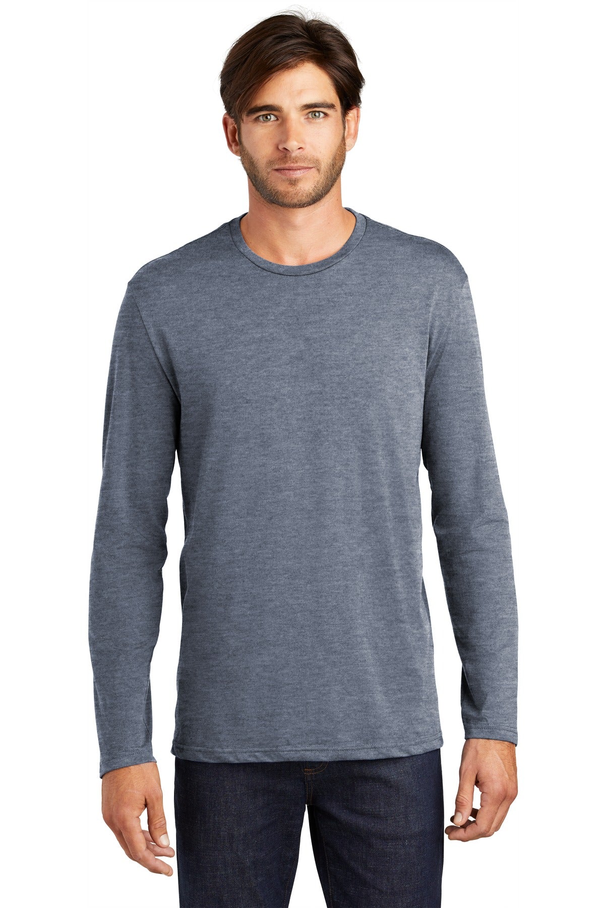 District Men's Perfect Weight Long Sleeve Tee. DT105 District