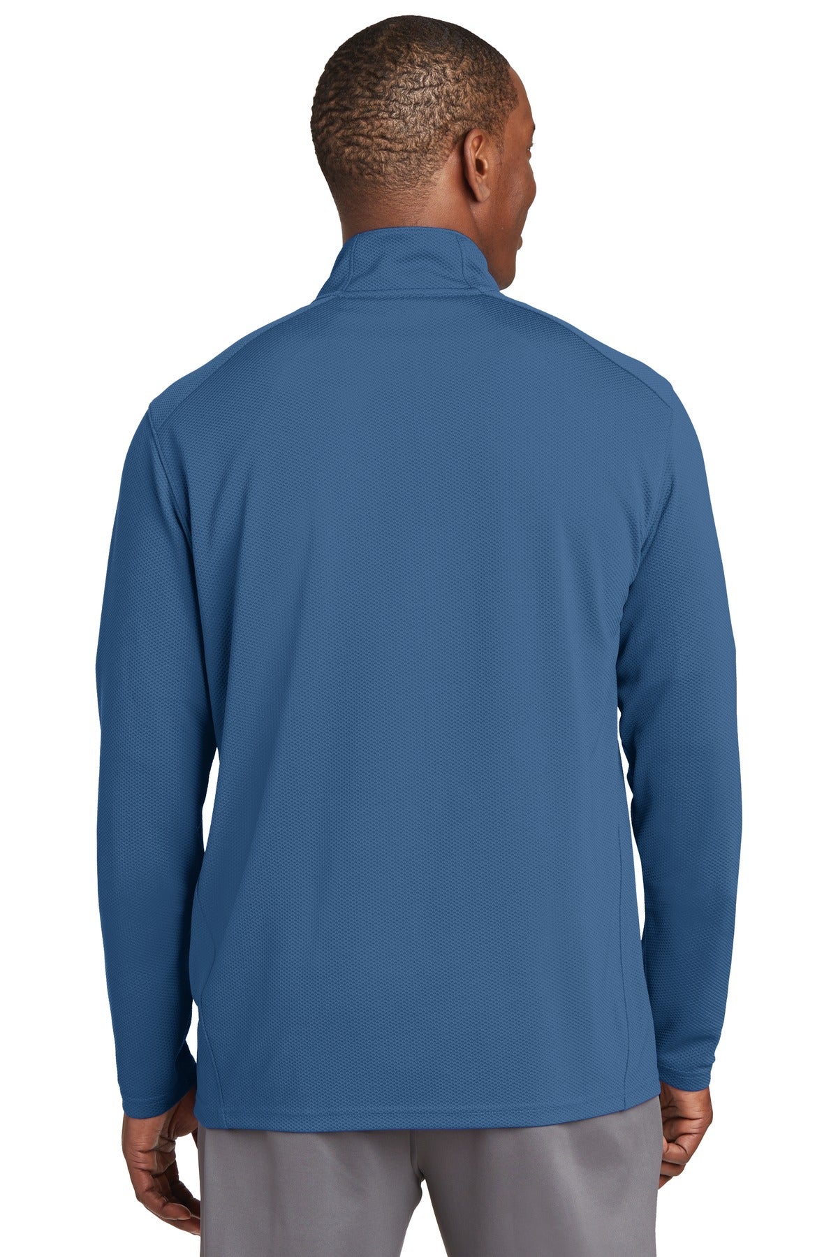 Sport-Tek Men's Sport-Wick Textured 1/4-Zip Pullover