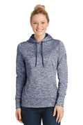 Sport-Tek Women's PosiCharge Electric Heather Fleece Hooded Pullover LST225