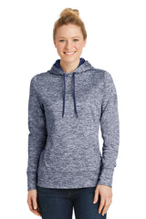 Sport-Tek Women's PosiCharge Electric Heather Fleece Hooded Pullover LST225