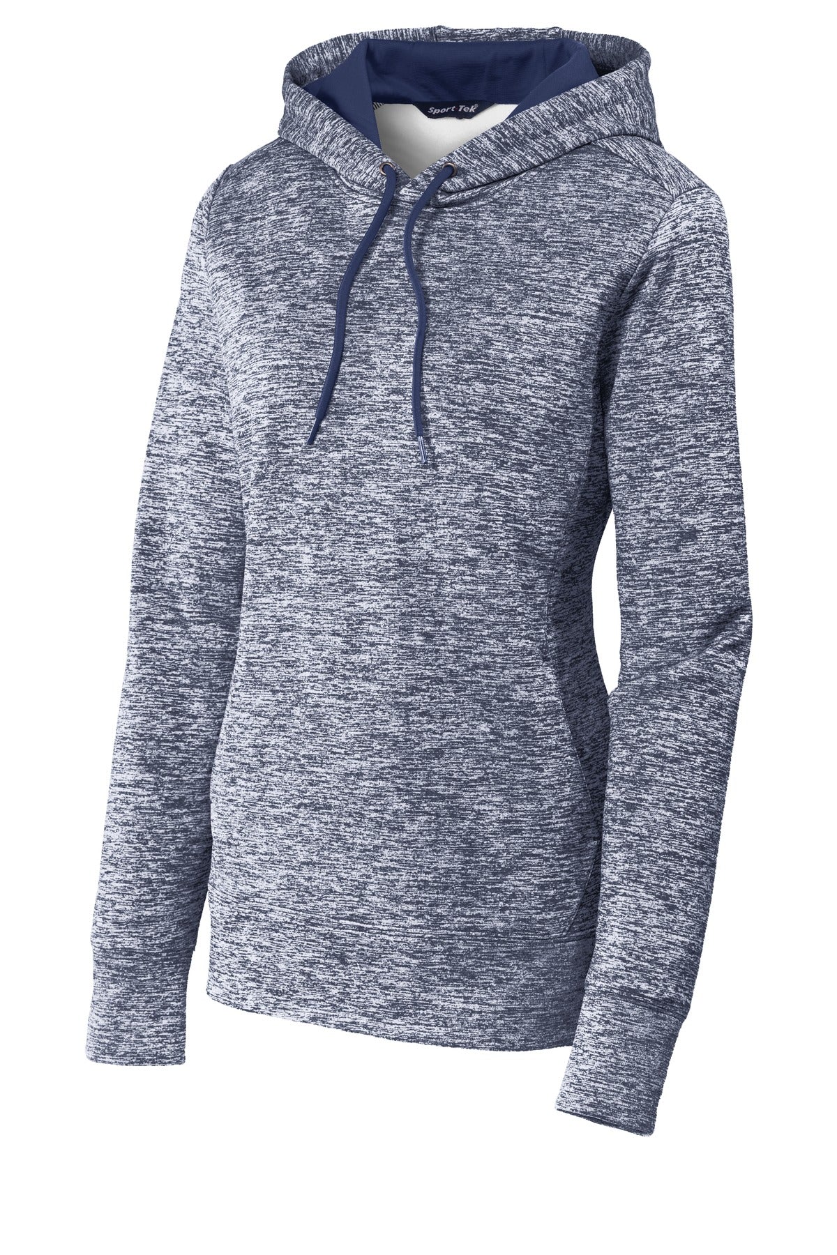 Sport-Tek Women's PosiCharge Electric Heather Fleece Hooded Pullover LST225